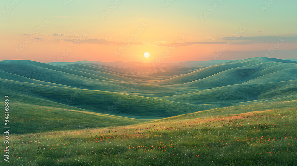 Golden Hour Serenity Unfolds in Amber Hues Golden Hour Serenity Unfolds in Amber Hues