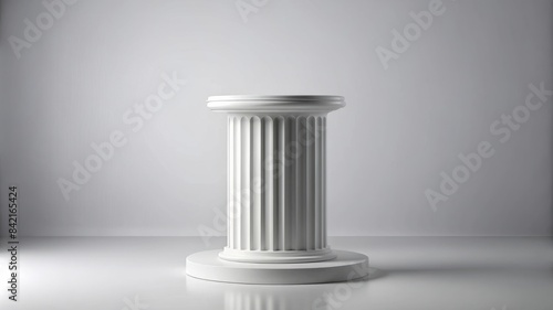 A white column with a white base © Alexander