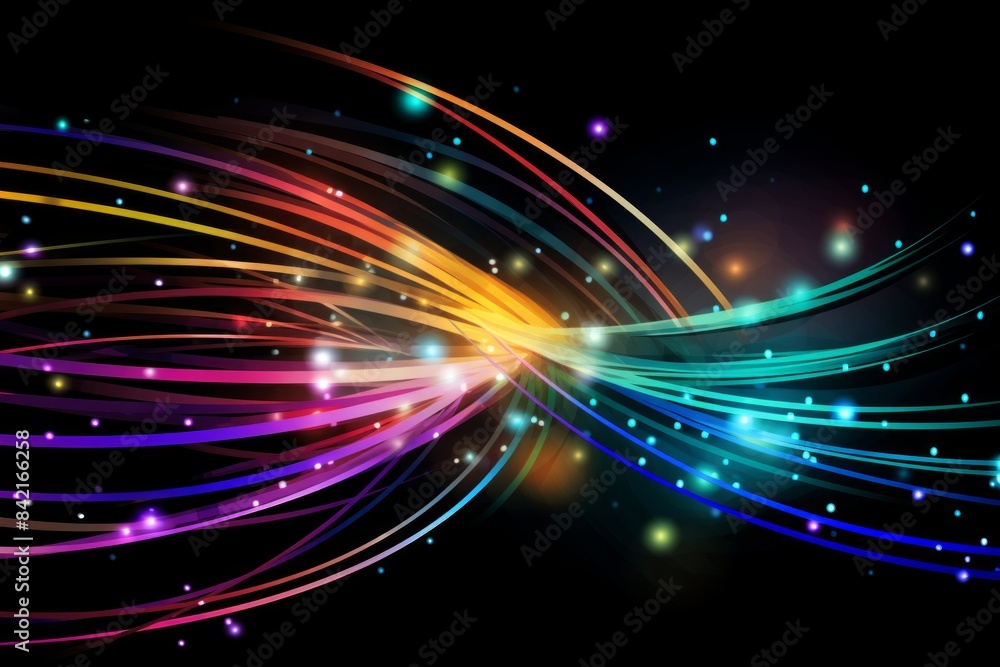 Web of Fiber Optic Cables Transmitting Data Signals pattern, texture, design, art Web of Fiber Optic Cables Transmitting Data Signals pattern, texture, design, art