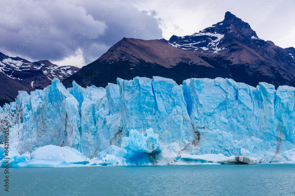 custom made wallpaper toronto digitalBlu ice glacier Perito Moreno in Patagonia, Argentina. Huge ice seracs wall above the lake on a cloudy nasty day. South America Arcitc landscape on polar latitude. Mountain glacier scenic landscape