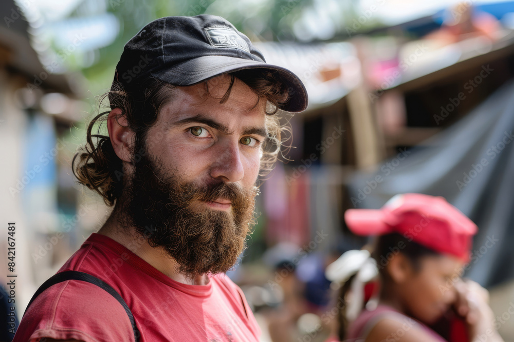 a humanitarian aid worker, providing relief to communities affected by natural disasters and conflicts a humanitarian aid worker, providing relief to communities affected by natural disasters and conflicts