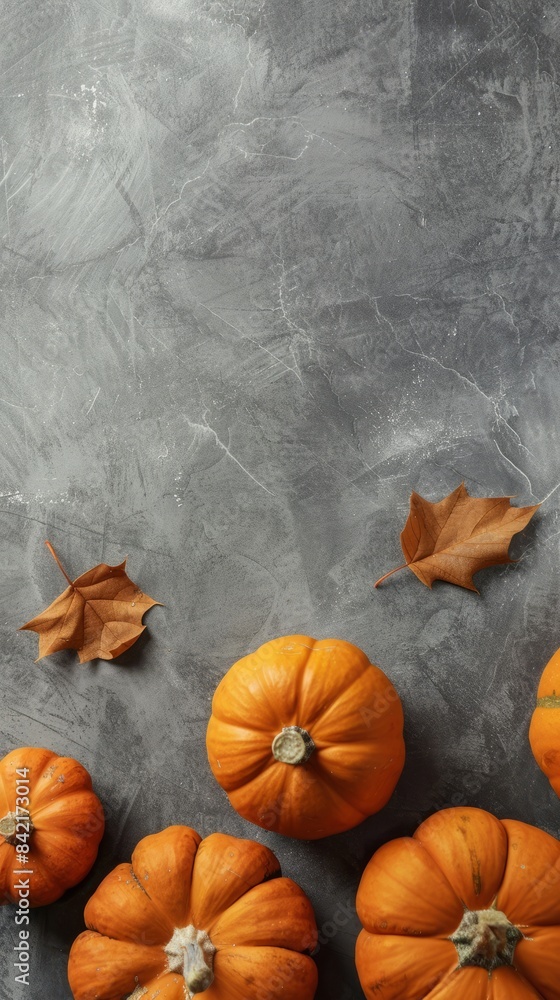 National Pumpkin Day concept with copy space area. Halloween National Pumpkin Day concept with copy space area. Halloween