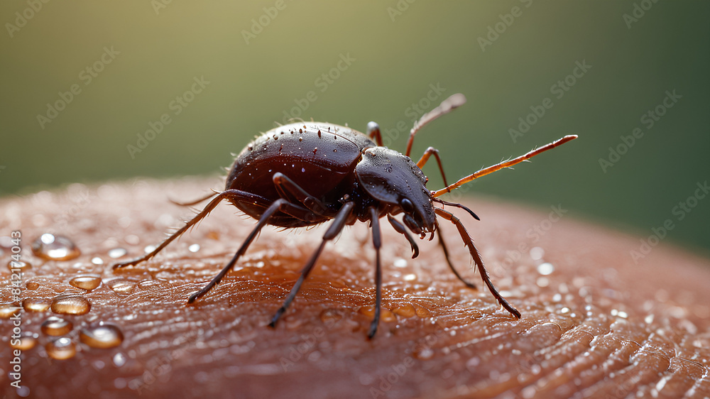 AI image generate of tick acarin AI image generate of tick acarin