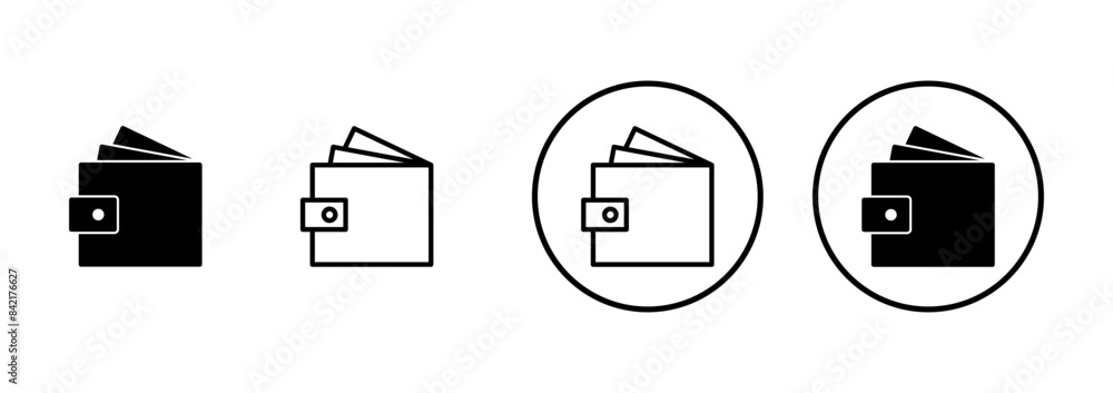 Wallet Icon vector isolated on white background. money wallet icon Wallet Icon vector isolated on white background. money wallet icon