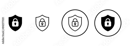 Security icon vector isolated on white background. protection icon. privacy. vpn