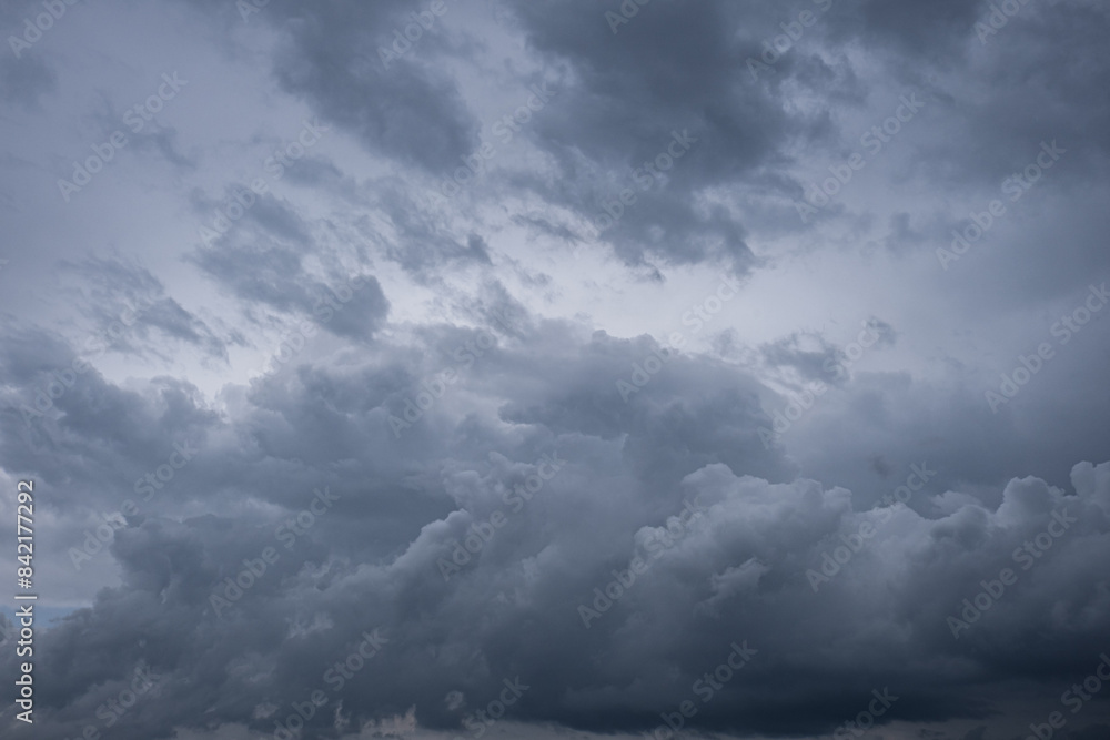 Fototapeta premium dramatic sky and gray clouds before the storm