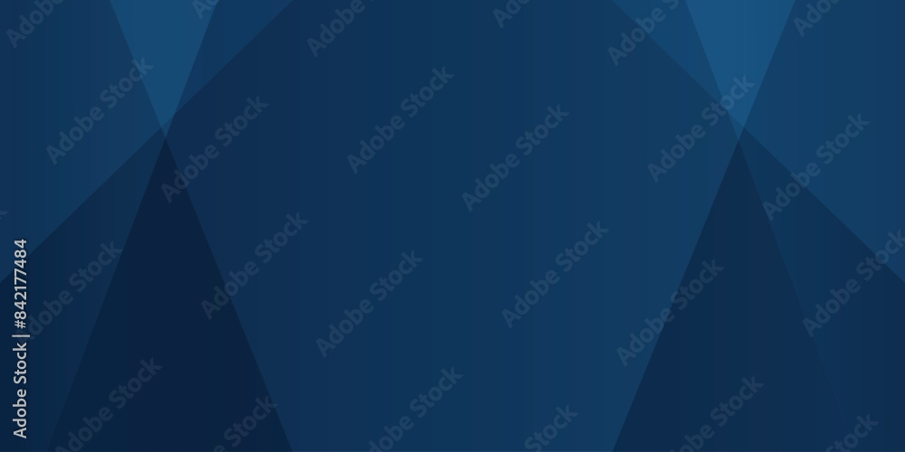 Obraz premium Modern blue business banner background vector with abstract geometric shapes. Vector illustration