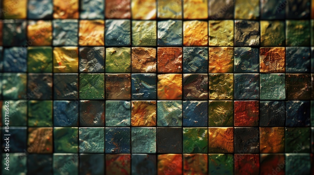 Background of textured mosaic tiles Background of textured mosaic tiles