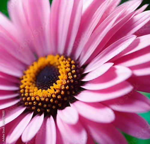 pink daisy flower, macro, summer, petals, flora, beauty, yellow, spring, closeup, garden, petal, plant, flowers, purple