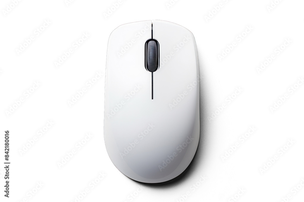 Wireless White Computer Mouse | Isolated on Transparent & White Background | PNG File with Transparency Wireless White Computer Mouse | Isolated on Transparent & White Background | PNG File with Transparency