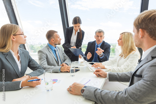 meeting of business people in the office
