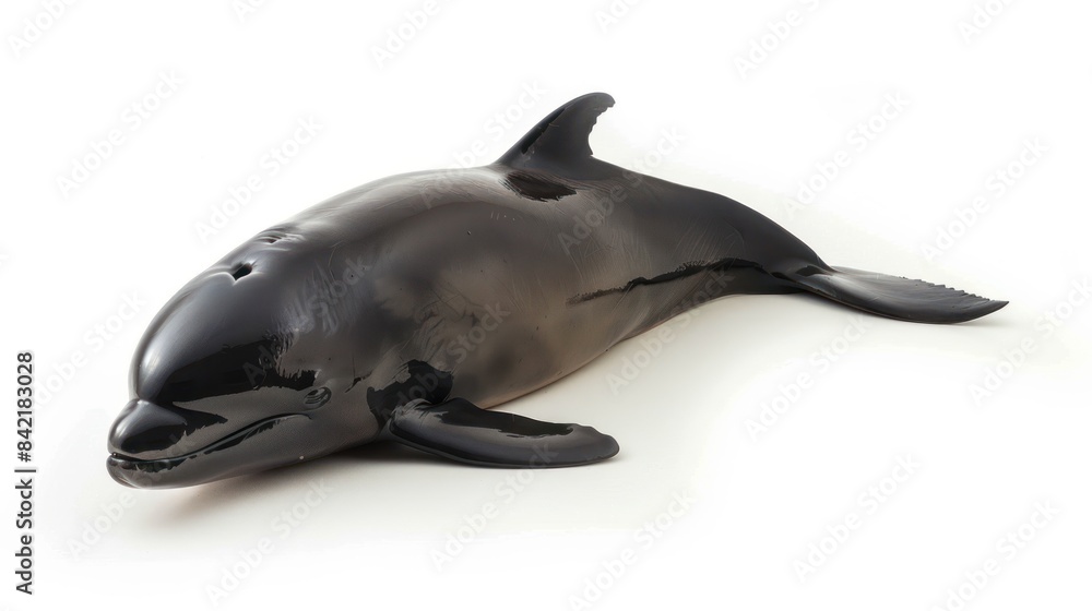 False Killer Whale full body clearly photo on white background , False Killer Whale full body clearly photo on white background ,