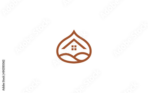 chestnut logo vector illustration design template
