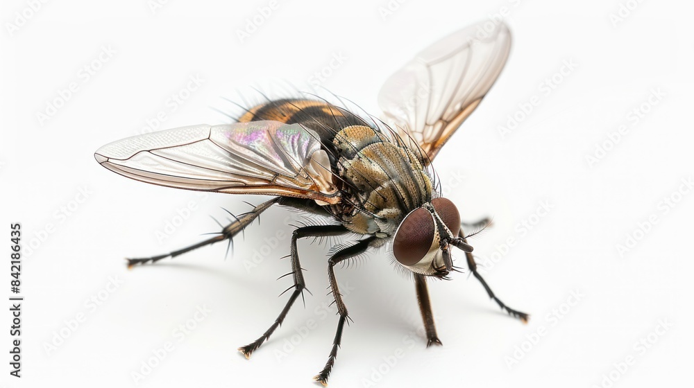 Fly animal full body clearly photo on white background , Fly animal full body clearly photo on white background ,