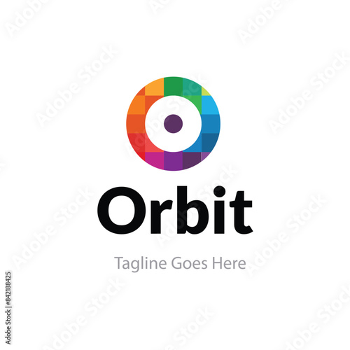Free Download  O logo , Orbit logo, Circular logo, Pixels logo, O letter logo - GFXLoad