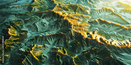 View of the alien planet landscape