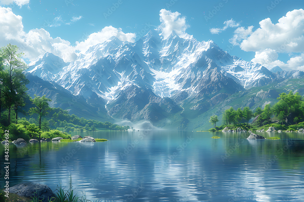 Majestic Mountain Retreat: Serene Peaks & Wilderness Majestic Mountain Retreat: Serene Peaks & Wilderness