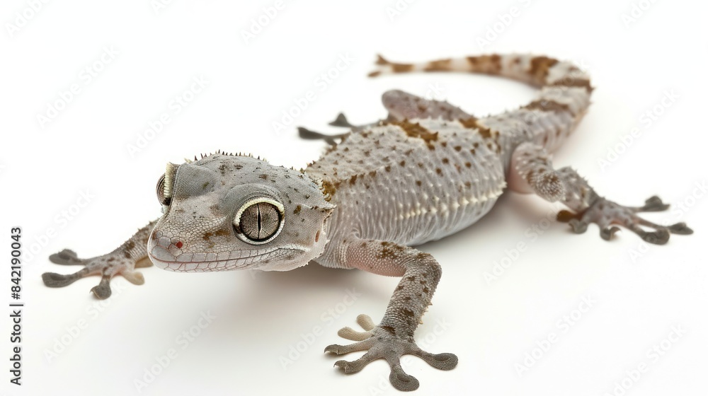 Naklejka premium Gargoyle Gecko full body clearly photo on white background ,