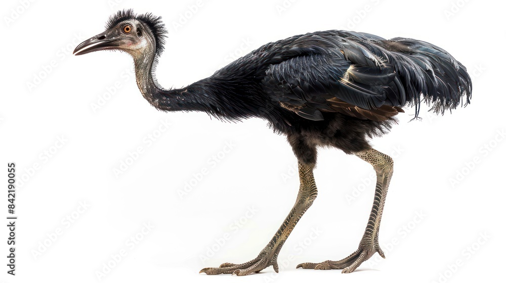Fototapeta premium Gastornis full body clearly photo on white background ,