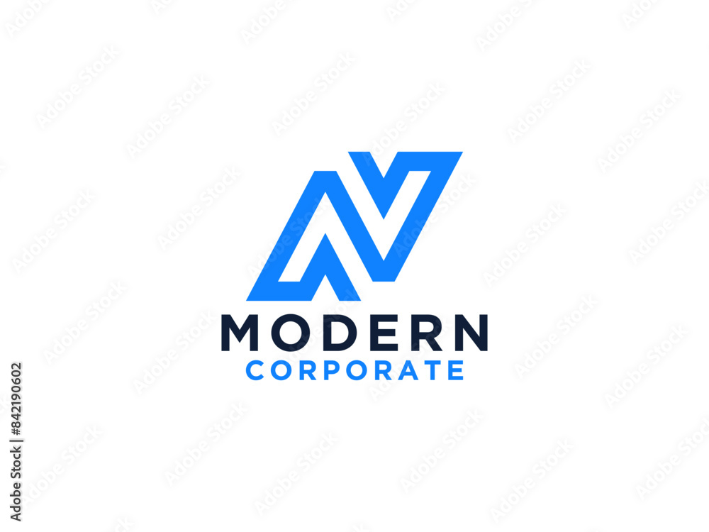 Letter N logo design template. Letter N logo design template.