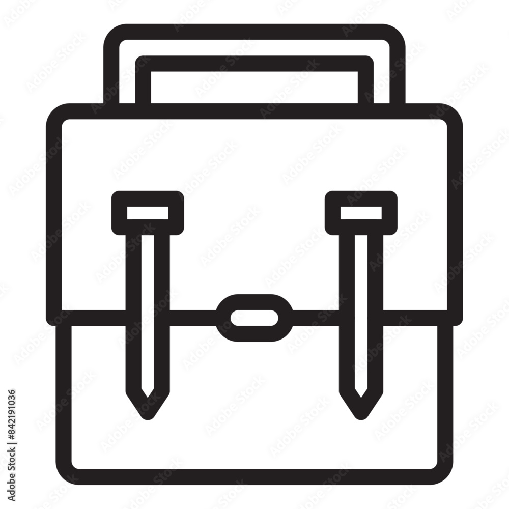 Backpack icon linear style. Backpack for school or hiking. Vector illustration. Backpack icon linear style. Backpack for school or hiking. Vector illustration.