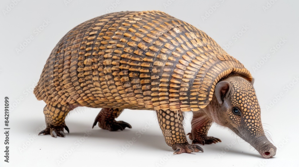 Giant Armadillo full body clearly photo on white background , Giant Armadillo full body clearly photo on white background ,