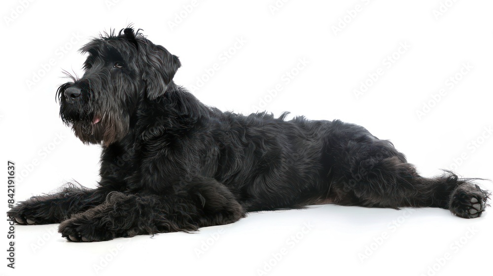 Giant Schnoodle full body clearly photo on white background , Giant Schnoodle full body clearly photo on white background ,