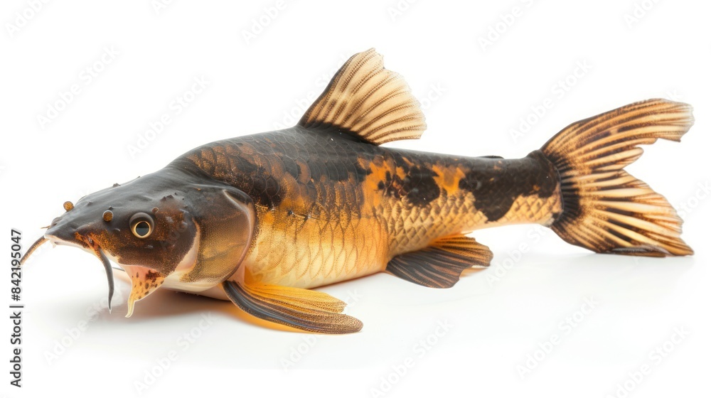 Armored Catfish on white background , Armored Catfish on white background ,