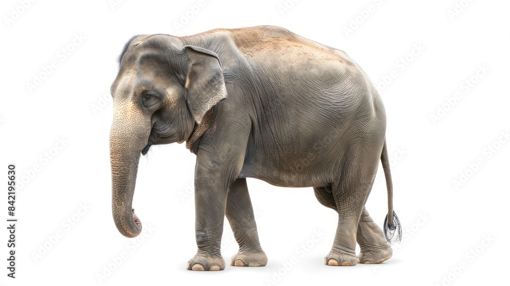 Asian Elephant on white background , Asian Elephant on white background ,