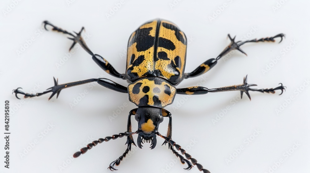 Fototapeta premium Asian Longhorn Beetle on white background ,