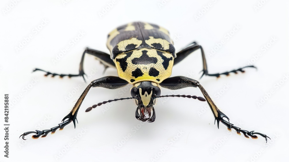 Asian Longhorn Beetle on white background , Asian Longhorn Beetle on white background ,