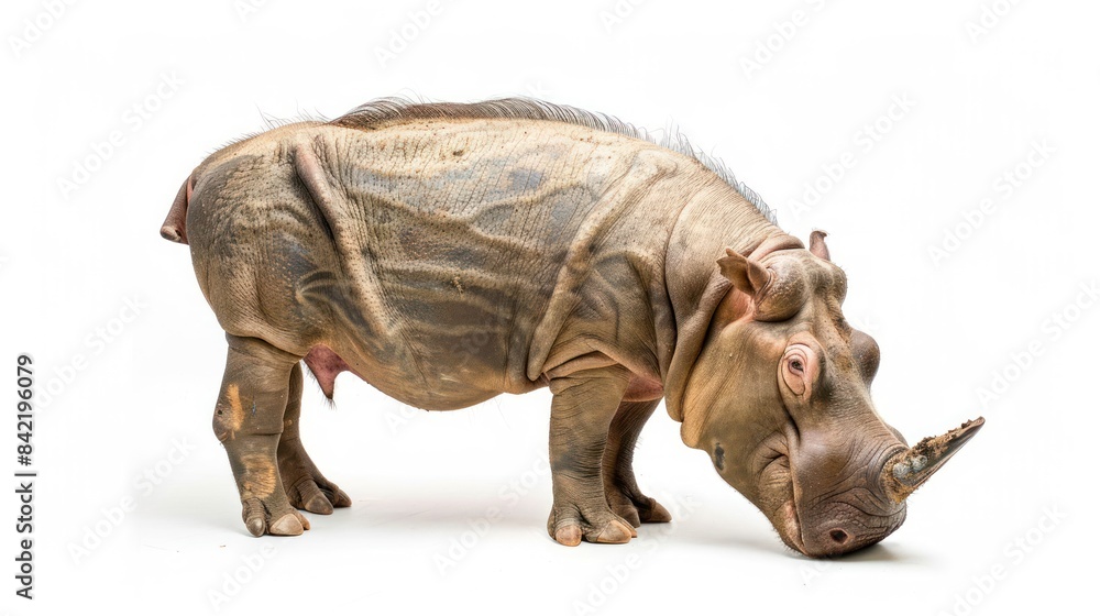 Babirusa on white background , Babirusa on white background ,