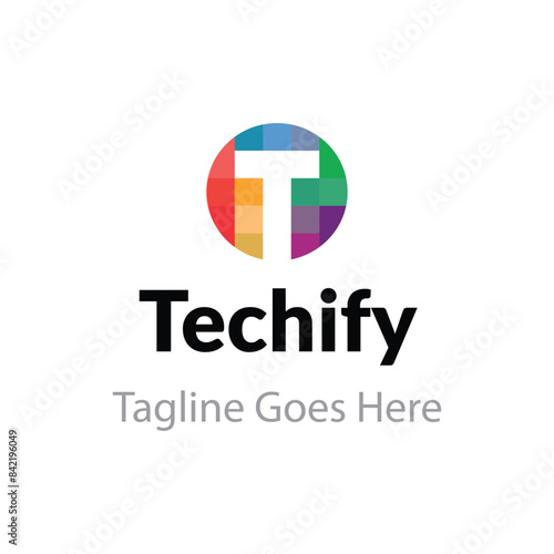 T logo , Techify logo, Circular logo, Pixels logo, T letter logo Free Download T logo , Techify logo, Circular logo, Pixels logo, T letter logo - GFXLoad