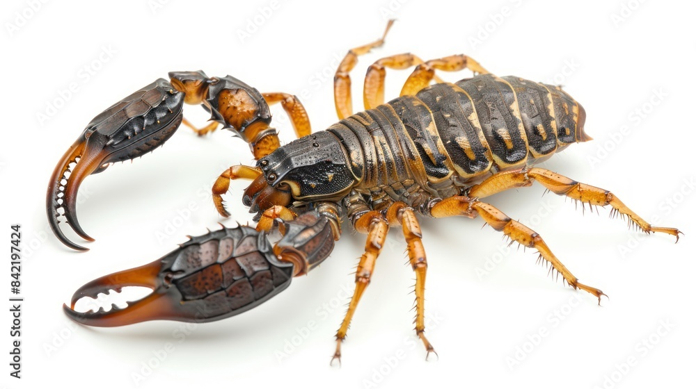 Bark Scorpion on white background , Bark Scorpion on white background ,