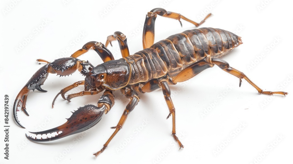 Bark Scorpion on white background , Bark Scorpion on white background ,