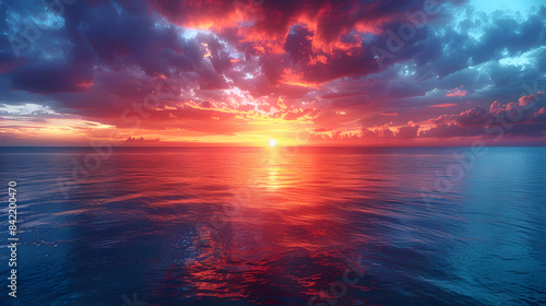 Vivid Sunrise and Sunset Adventure Canvas Art © Flop