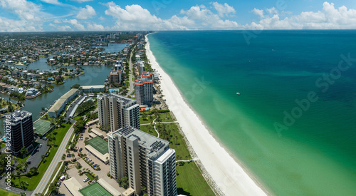 White sand beaches stretch along the Gulf of Mexico