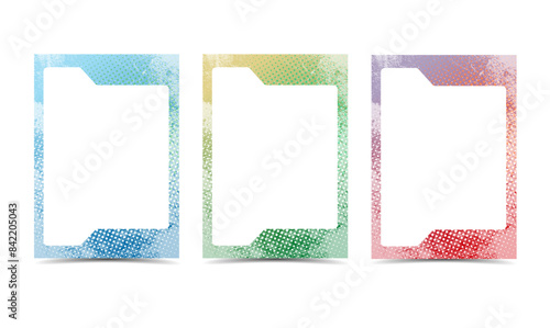 watercolor and dot grunge texture abstract background picture frame