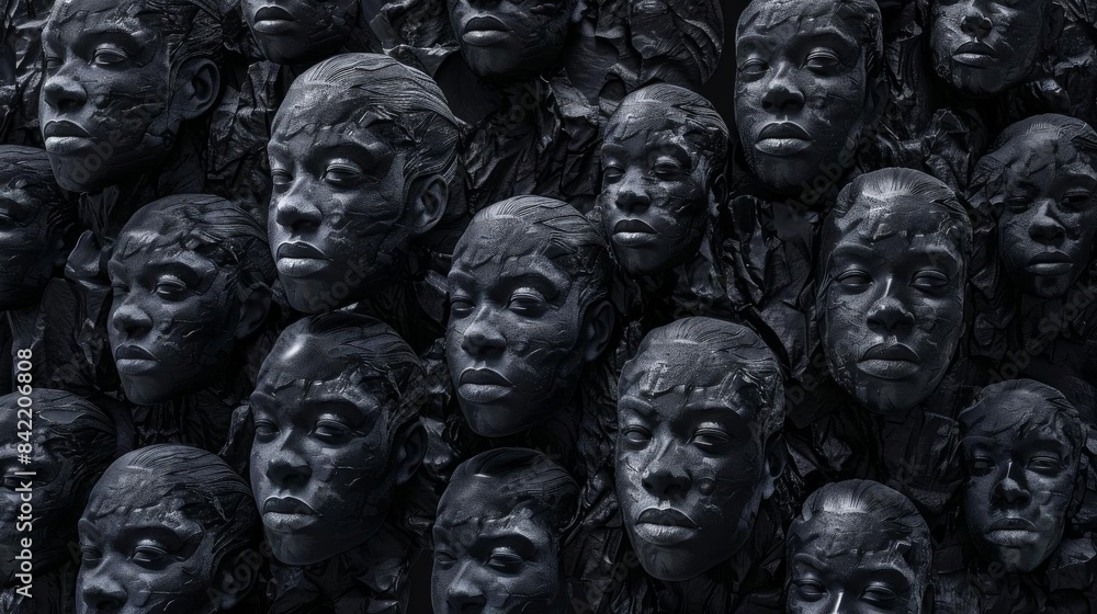 Monochrome Portrait Photography of Expressive Faces Monochrome Portrait Photography of Expressive Faces