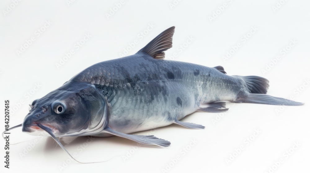 Blue Catfish on white background Blue Catfish on white background