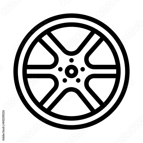 Wheel rim icon