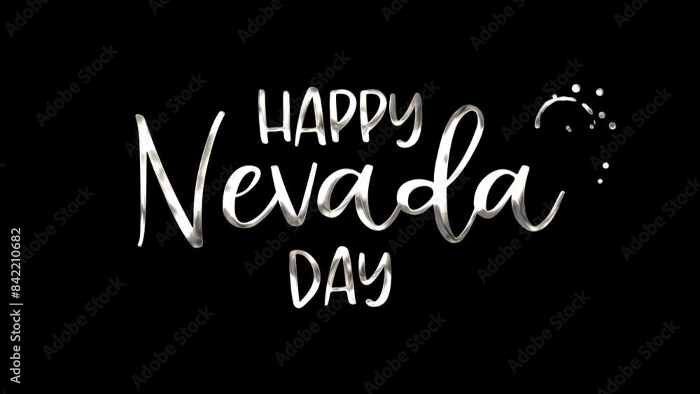 Animated happy nevada lettering on transparent background. Suitable for festive designs, social media posts, greetings, and holiday promotions. Perfect for adding a touch of celebration. Animated happy nevada lettering on transparent background. Suitable for festive designs, social media posts, greetings, and holiday promotions. Perfect for adding a touch of celebration.