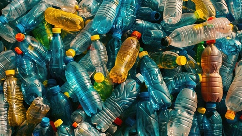 Big pile of used empty plastic bottles © Manzoor