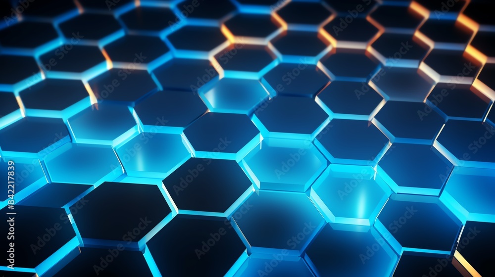 Futuristic Hexagonal Grid Futuristic Hexagonal Grid