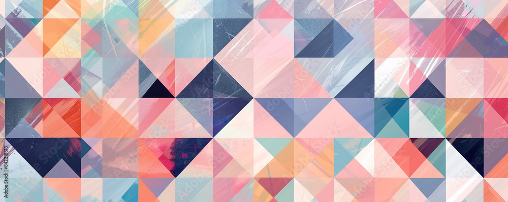 Abstract geometric pattern with Scandinavian hues. Abstract geometric pattern with Scandinavian hues.