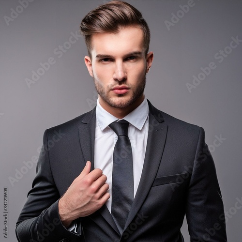 businessman, business, suit, handsome, person, people, manager, face, smiling, one, men, confident, executive, tie, work, success, guy, expression, smile, shirt, serious, corporate, looking, formal, t