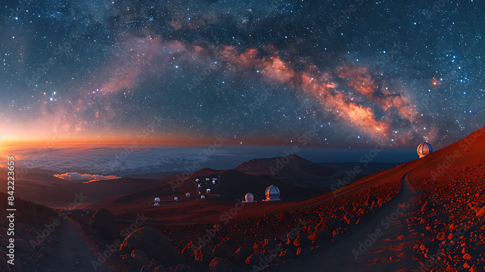 breathtaking view of the Milky Way from the summit of Mauna Kea in ...