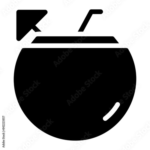 coconut glyph icon