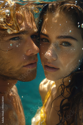 A man and a woman in the se...