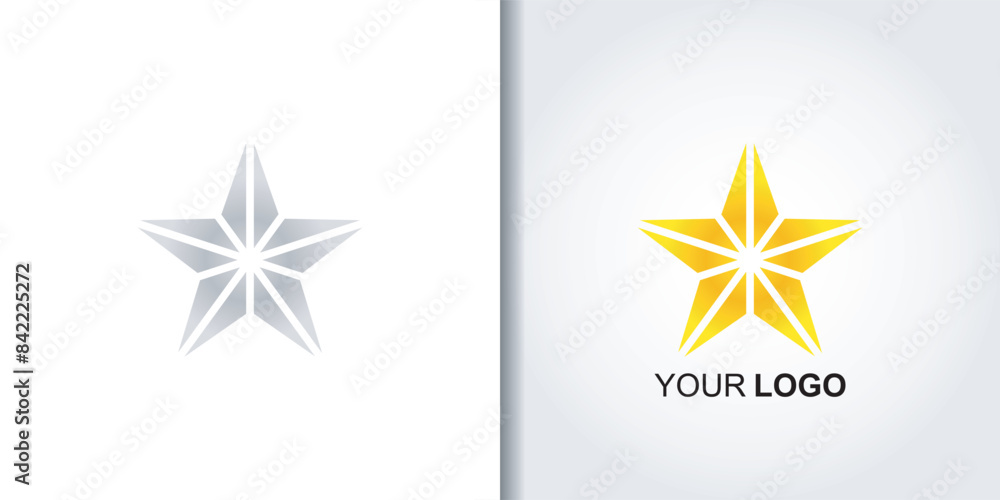 Fototapeta premium colorful star logo template